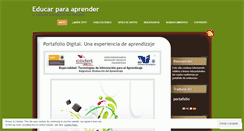 Desktop Screenshot of educarparaaprender.wordpress.com