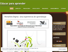 Tablet Screenshot of educarparaaprender.wordpress.com