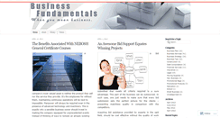 Desktop Screenshot of businessfundamentals.wordpress.com