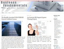 Tablet Screenshot of businessfundamentals.wordpress.com