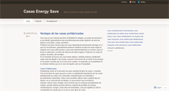 Desktop Screenshot of casasenergysave.wordpress.com