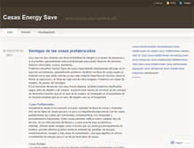 Tablet Screenshot of casasenergysave.wordpress.com