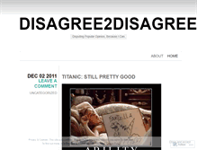 Tablet Screenshot of disagree2disagree.wordpress.com