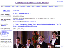 Tablet Screenshot of cmcireland.wordpress.com