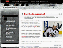 Tablet Screenshot of fantasyhockeygods.wordpress.com