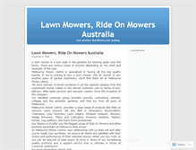 Tablet Screenshot of lawnmowers1.wordpress.com