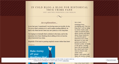 Desktop Screenshot of incoldblog.wordpress.com