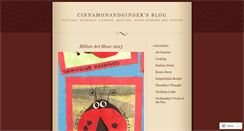 Desktop Screenshot of cinnamonandginger.wordpress.com
