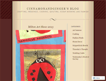 Tablet Screenshot of cinnamonandginger.wordpress.com