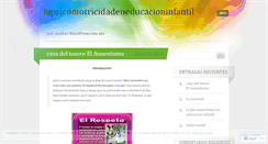 Desktop Screenshot of lapsicomotricidadeneducacioninfantil.wordpress.com