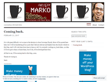 Tablet Screenshot of markmyles.wordpress.com