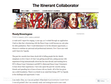 Tablet Screenshot of itinerantcollaborator.wordpress.com