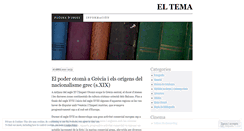Desktop Screenshot of eltemadeltema.wordpress.com