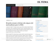 Tablet Screenshot of eltemadeltema.wordpress.com