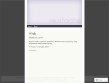 Tablet Screenshot of mustacheupdates.wordpress.com