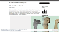 Desktop Screenshot of fossilpenguins.wordpress.com