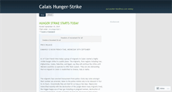 Desktop Screenshot of calaishungerstrike.wordpress.com