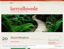 Tablet Screenshot of larryallswede.wordpress.com