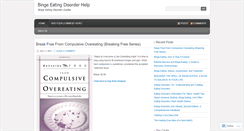 Desktop Screenshot of bingeeatingdisorderhelp.wordpress.com