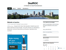 Tablet Screenshot of deafroc.wordpress.com