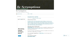 Desktop Screenshot of bescrumptious.wordpress.com