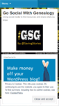 Mobile Screenshot of gosocialwithgenealogy.wordpress.com