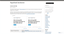 Desktop Screenshot of berekenenhypotheek.wordpress.com