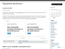 Tablet Screenshot of berekenenhypotheek.wordpress.com