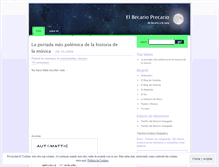 Tablet Screenshot of elbecarioprecario.wordpress.com