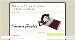 Desktop Screenshot of idreaminchocolate.wordpress.com