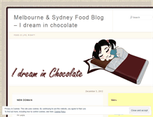 Tablet Screenshot of idreaminchocolate.wordpress.com