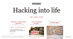 Desktop Screenshot of hackingintolife.wordpress.com