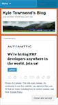 Mobile Screenshot of kyletownsend.wordpress.com