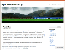Tablet Screenshot of kyletownsend.wordpress.com
