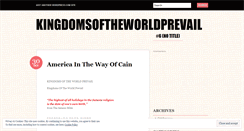 Desktop Screenshot of kingdomsoftheworldprevail.wordpress.com