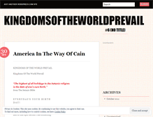 Tablet Screenshot of kingdomsoftheworldprevail.wordpress.com