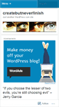 Mobile Screenshot of createbutneverfinish.wordpress.com