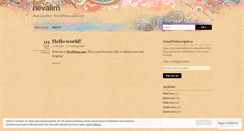Desktop Screenshot of nevalim.wordpress.com