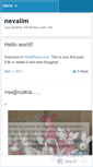 Mobile Screenshot of nevalim.wordpress.com