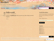 Tablet Screenshot of nevalim.wordpress.com