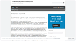 Desktop Screenshot of parlamentoargentinodereligiones.wordpress.com