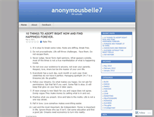 Tablet Screenshot of anonymousbelleseven.wordpress.com