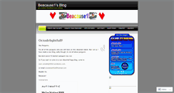 Desktop Screenshot of beacause1.wordpress.com