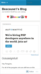 Mobile Screenshot of beacause1.wordpress.com