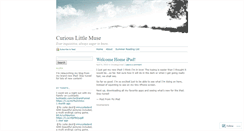 Desktop Screenshot of curiouslittlemuse.wordpress.com