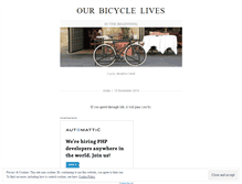 Tablet Screenshot of ourbicyclelives.wordpress.com