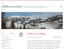 Tablet Screenshot of 5280reasonstoeat.wordpress.com