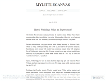 Tablet Screenshot of mylittlecanvas.wordpress.com