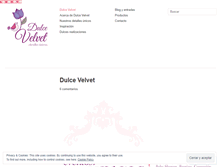 Tablet Screenshot of dulcevelvet.wordpress.com