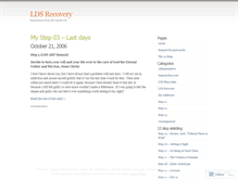 Tablet Screenshot of ldsrecovery.wordpress.com